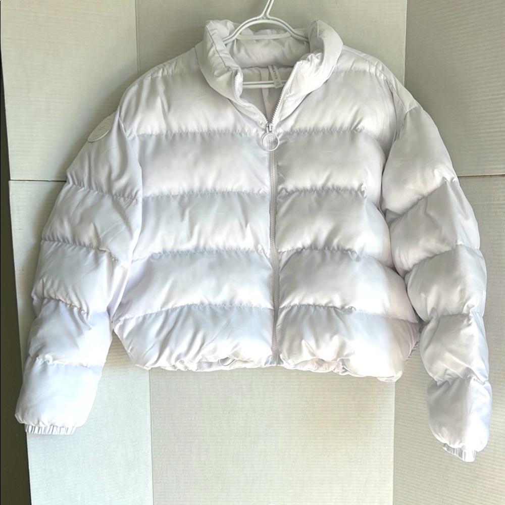 Fabletics Wander Puffer Jacket, White Size Xl - image 1